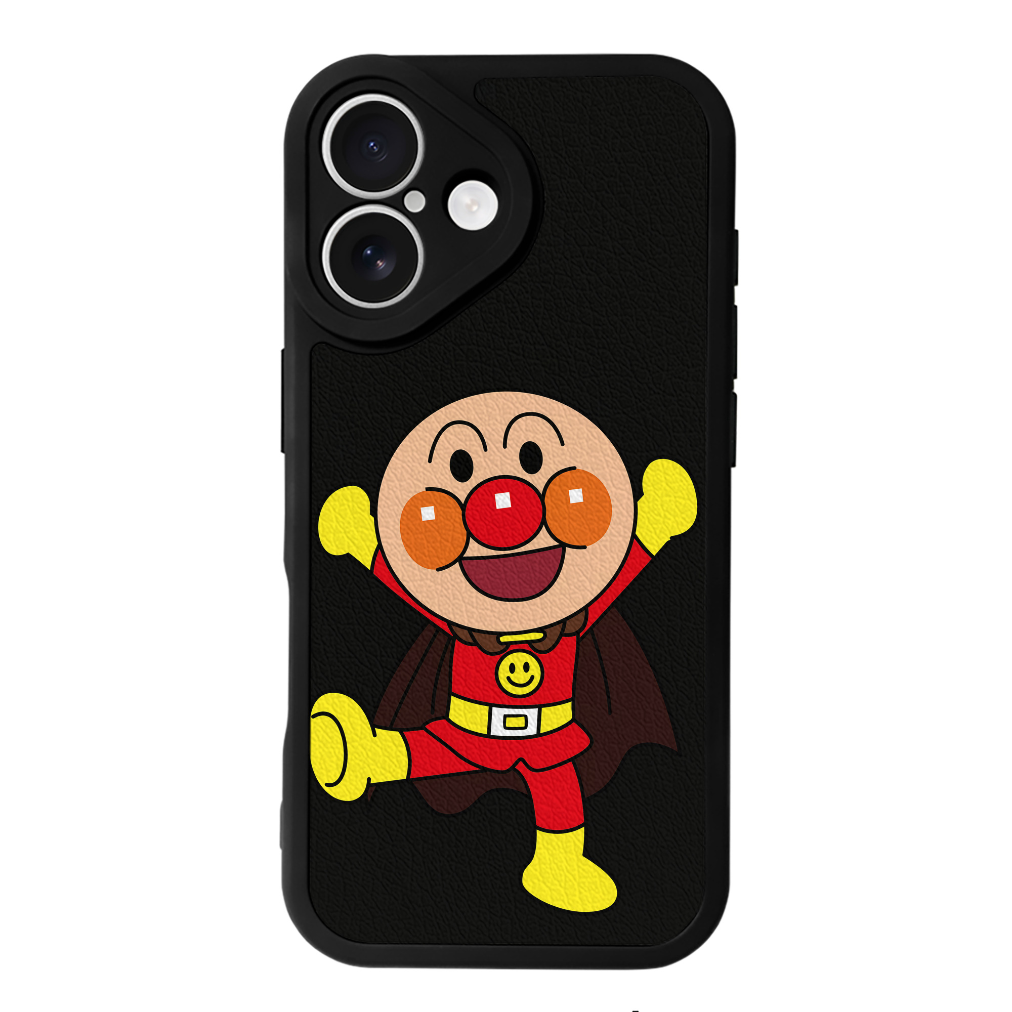 （画像用） アンパンマン Anpanman 【iPhone 16シリーズ対応】シリコンスマホケース（レザー調） 材質：シリコン